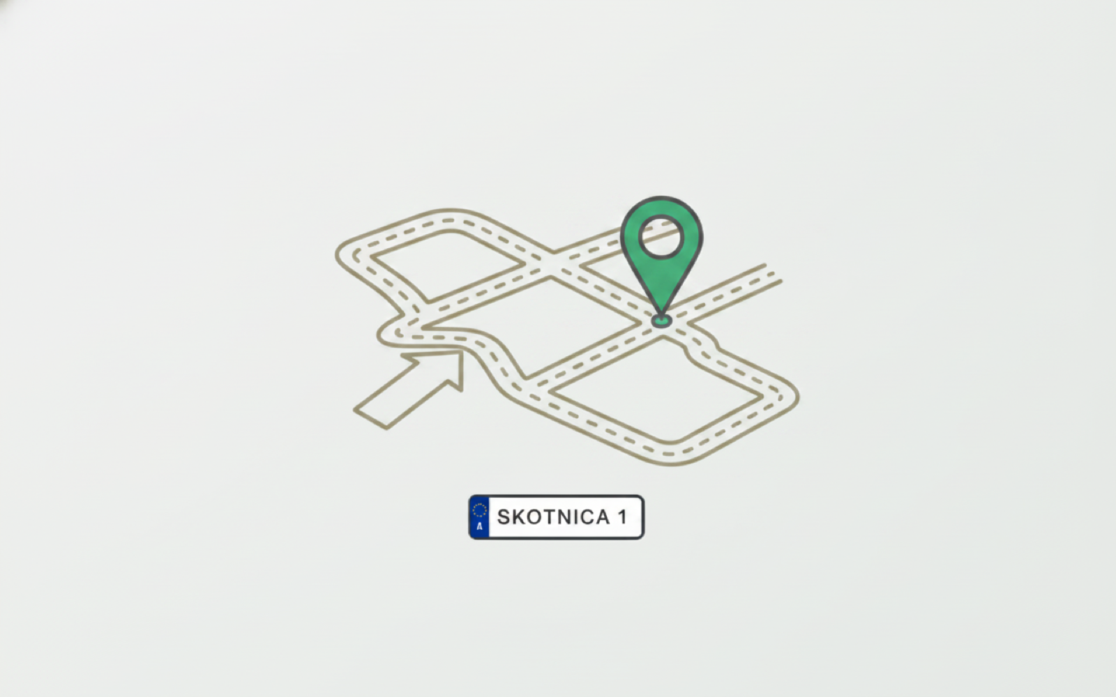 Ilustracja: dojazd z Wieliczki na Skotnicę 1