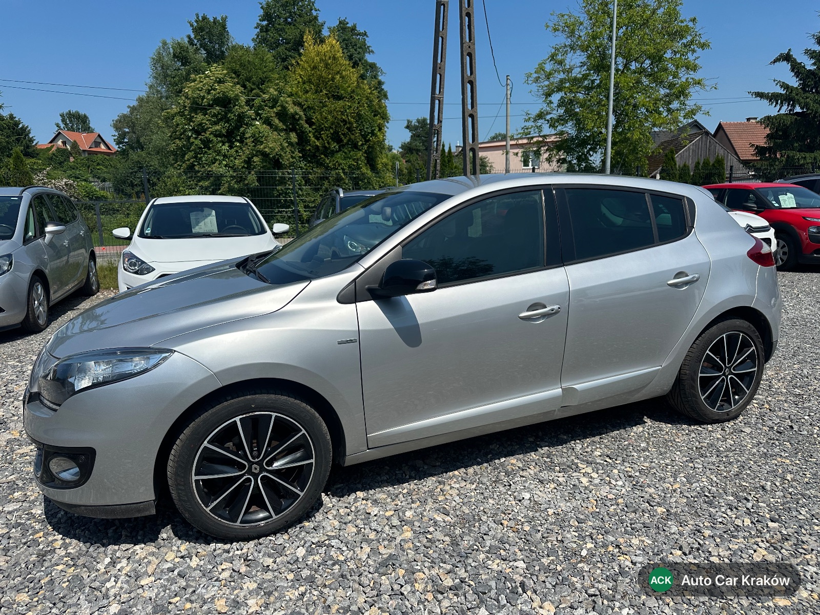Renault Megane III 2013, Srebrny hatchback