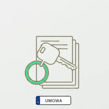 Ilustracja: kluczyki i umowa przy zakupie